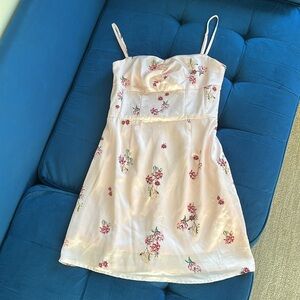 NWOT Princess Polly Floral Embroidered Sweetheart Dress
